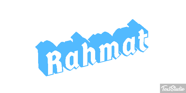 Rahmat Texteffekt