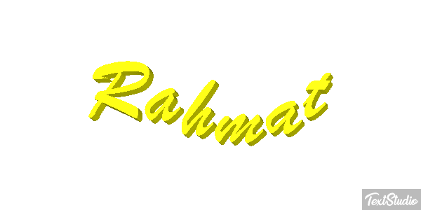 Rahmat Texteffekt