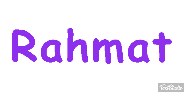 Rahmat Texteffekt