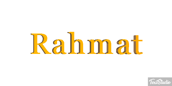 Rahmat Texteffekt