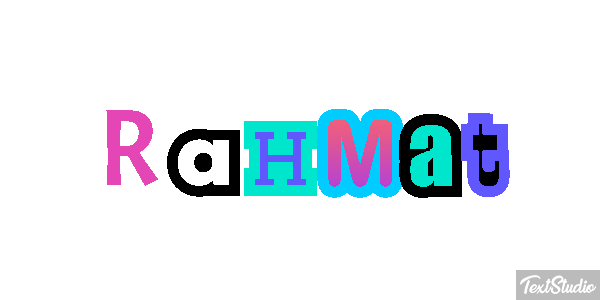 Rahmat Texteffekt