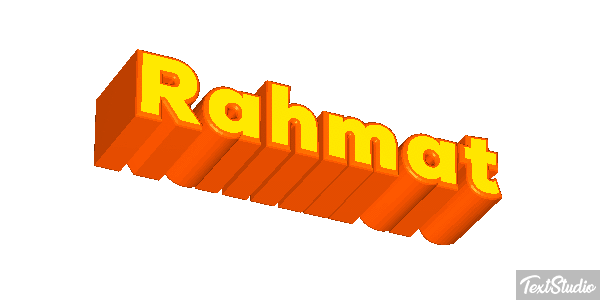 Rahmat Texteffekt