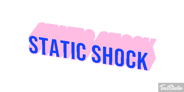 Static Shock Text effect