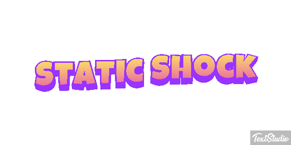 Static Shock Text effect