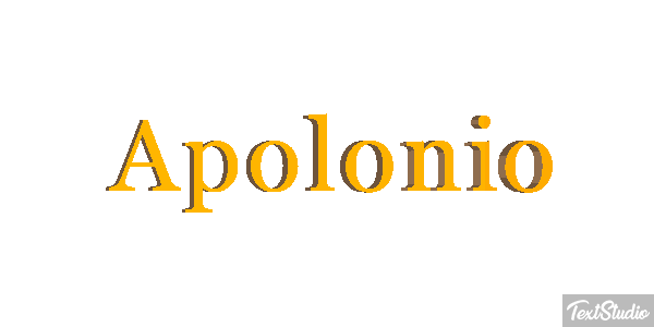 Apolonio Efecto de texto