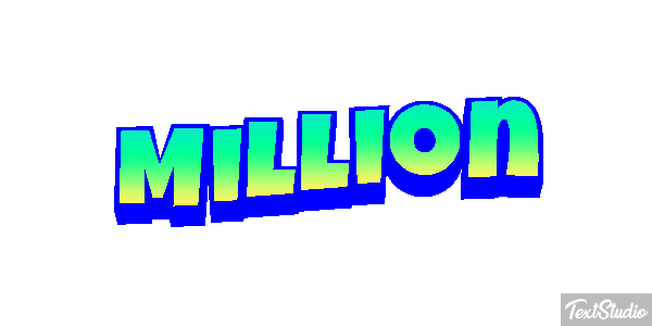 Million Effetto testo