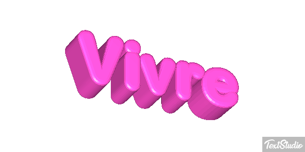 Vivre Effet de texte