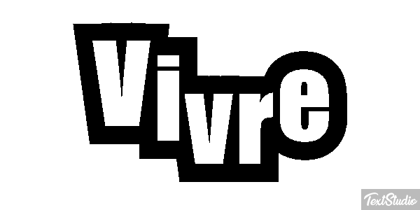 Vivre Effet de texte