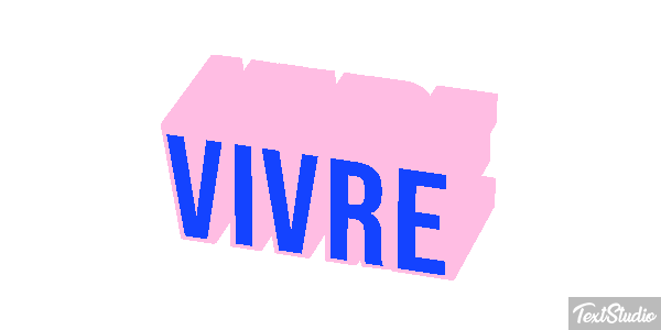Vivre Effet de texte