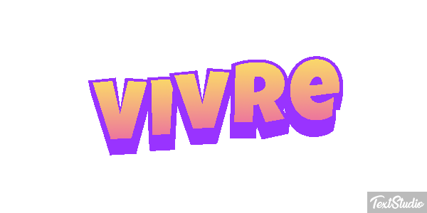 Vivre Effet de texte