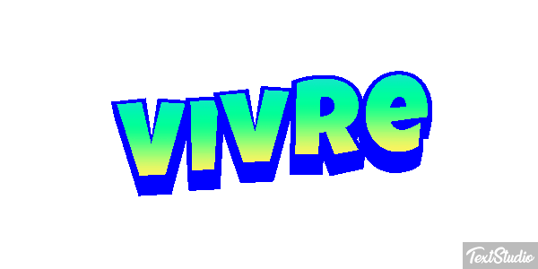 Vivre Effet de texte