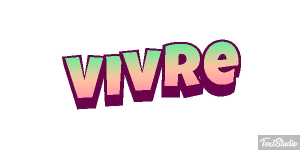 Vivre Effet de texte