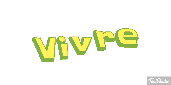 Vivre Effet de texte