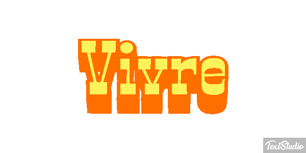 Vivre Effet de texte