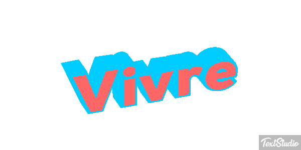 Vivre Effet de texte