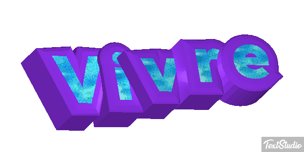 Vivre Effet de texte