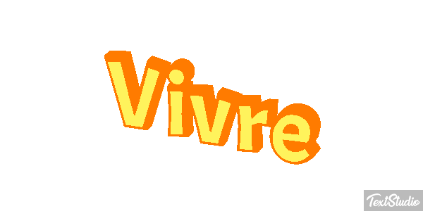 Vivre Effet de texte