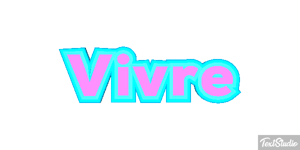 Vivre Effet de texte