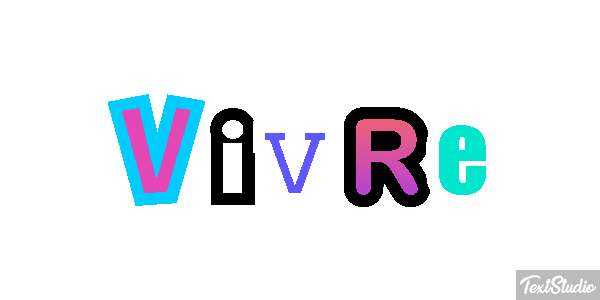 Vivre Effet de texte