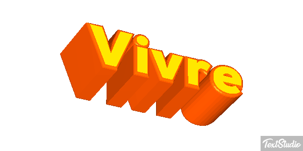 Vivre Effet de texte