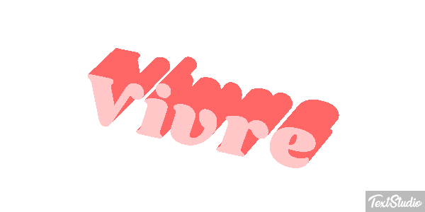 Vivre Effet de texte