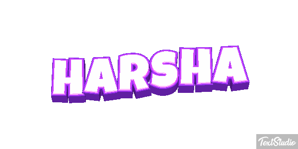 Harsha Text effect