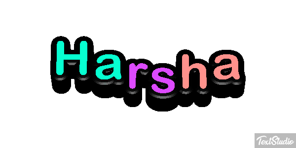 Harsha Text effect