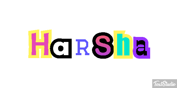 Harsha Text effect