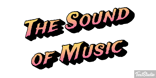 The Sound of Music Text effect