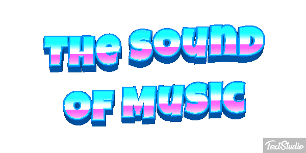 The Sound of Music Text effect