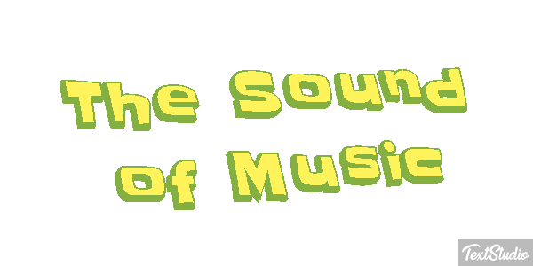 The Sound of Music Text effect