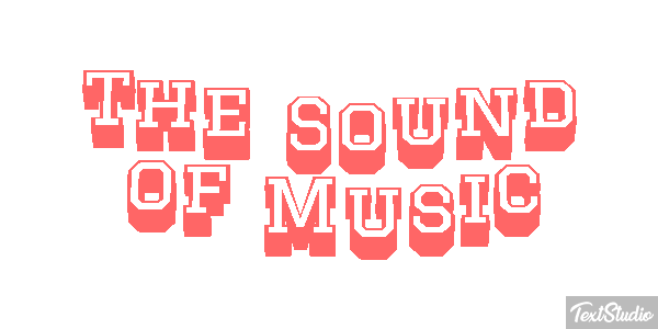 The Sound of Music Text effect
