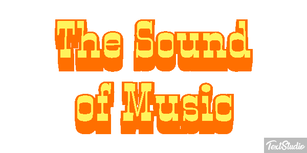 The Sound of Music Text effect
