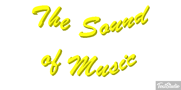 The Sound of Music Text effect