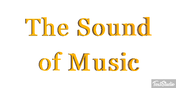 The Sound of Music Text effect