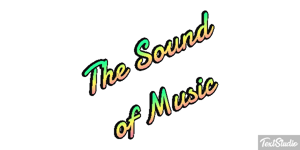 The Sound of Music Text effect