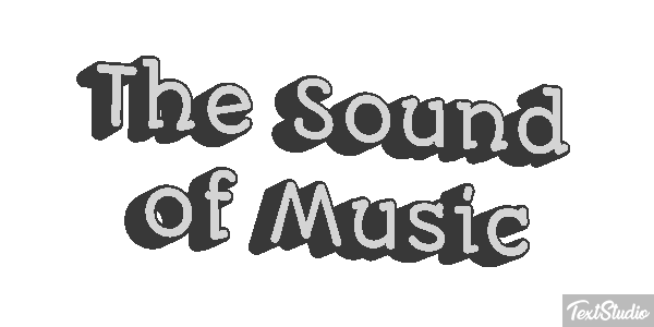 The Sound of Music Text effect