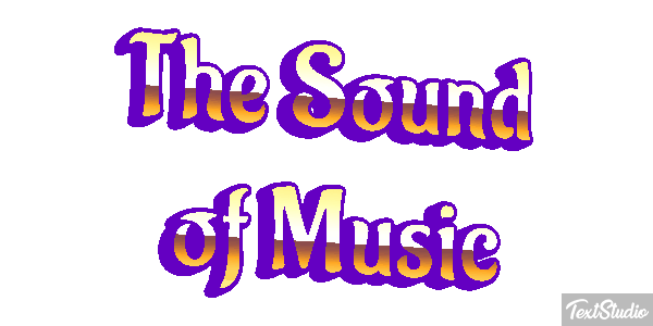 The Sound of Music Text effect