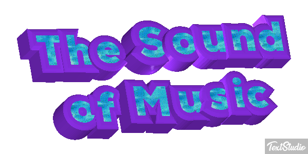 The Sound of Music Text effect