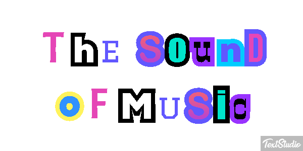 The Sound of Music Text effect