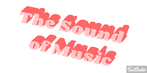 The Sound of Music Text effect