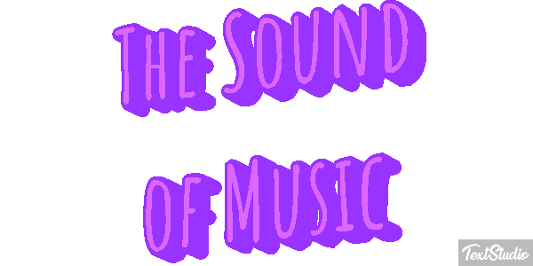 The Sound of Music Text effect