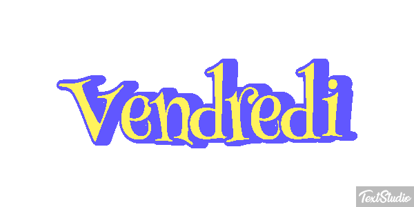 Vendredi Tekst effect