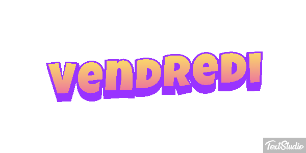 Vendredi Tekst effect