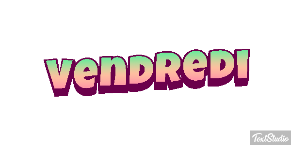 Vendredi Tekst effect