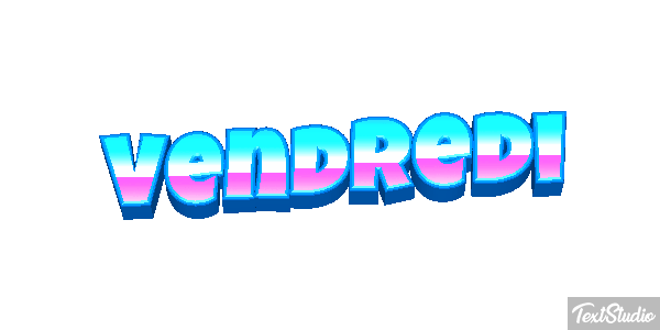 Vendredi Tekst effect