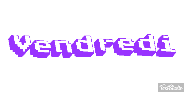 Vendredi Tekst effect