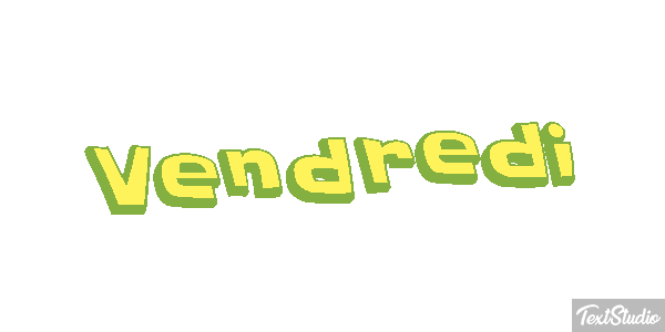 Vendredi Tekst effect