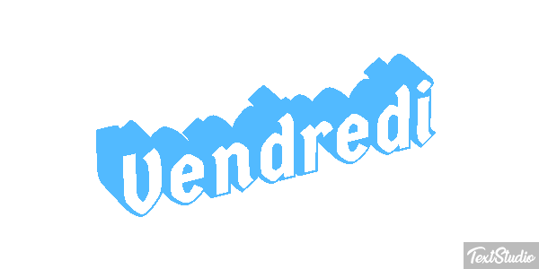 Vendredi Tekst effect