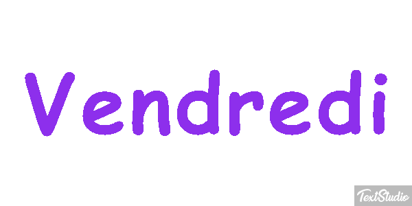Vendredi Tekst effect